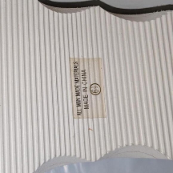 VTG Deadstock SODA Sporty Cheer White Out Platform Sandals Womens 6.5 NEW - Picture 5 of 5